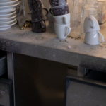 cups and plates on a table