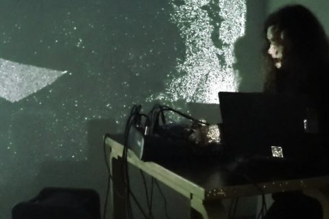 Rusne Ivanauskyte performing at Titanik A.i.R. Studio